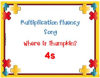 Preview of Fact Fluency Multiplication Songs x4
