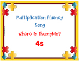 Fact Fluency Multiplication Songs x4