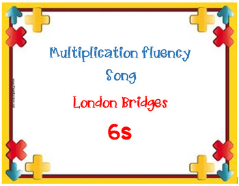 Preview of Fact Fluency Multiplication Songs x6