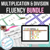 Fact Fluency Multiplication and Division Leaderboard BUNDLE