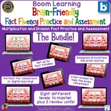 Fact Fluency Multiplication and Division Boom Cards Bundle