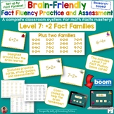 Fact Fluency Practice Cards and Assessments: Level 7  Plus