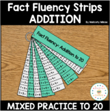 Math Fact Fluency Strips Addition First Grade
