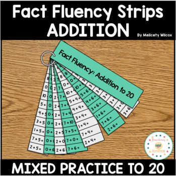 Preview of Math Fact Fluency Strips Addition First Grade
