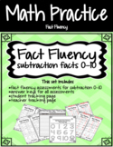 Fact Fluency Subtraction
