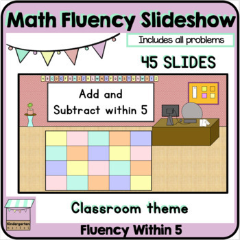 Preview of Fact Fluency Within 5 Daily Practice | Slideshow Whole Group Lesson