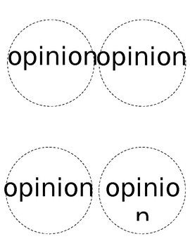 Preview of Fact/Opinion Circles