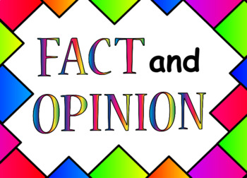 Preview of Fact & Opinion Flipchart