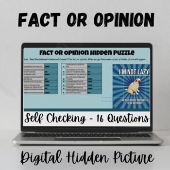 Preview of Fact Or Opinion Digital Activity