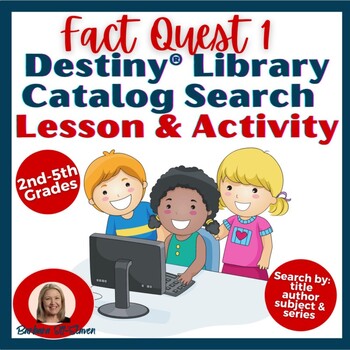 Preview of Fact Quest I Destiny Library Catalog Search Lesson & Activity