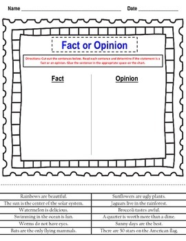 Fact and Opinion by Liv n Learn | Teachers Pay Teachers