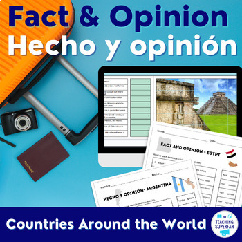 Preview of Fact & Opinion Reading Passages about Cultures Around the World hecho y opinión
