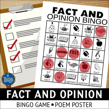 Preview of Fact and Opinion Bingo Game