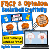 Fact and Opinion Worksheets and Sorting Activity: Basketba