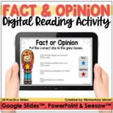 Fact and Opinion Digital Task Cards | Seesaw™ PowerPoint & Slides