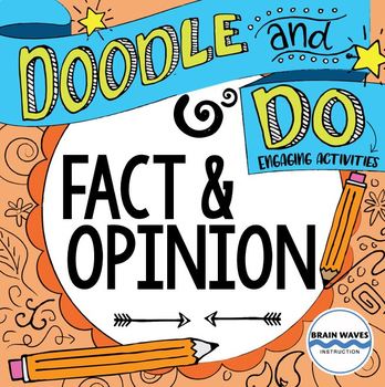 Preview of Fact and Opinion - Doodle Notes and Learning Activities - Reading Passages