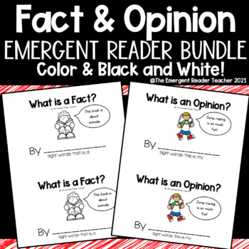 Preview of Fact and Opinion Emergent Reader Bundle