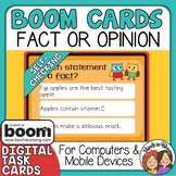 Fact and Opinion Digital Boom Cards - Task Card FREEBIE!