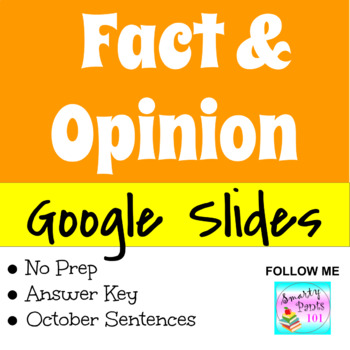 Preview of Fact and Opinion October Theme  l  Google Slides  