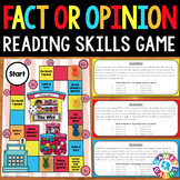 Fact and Opinion Passages & Task Cards Game - Activity for