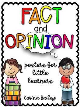 fact and opinion poster