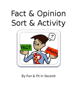 Preview of Fact and Opinion Sort and Activity