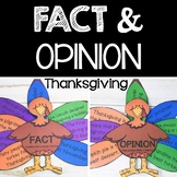 Fact and Opinion Thanksgiving Related - Art Craftivity Sor