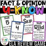 Fact and Opinion Game for Literacy Centers: U-Know