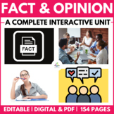 Fact and Opinion Unit | Perspective & Bias | Task Cards | 