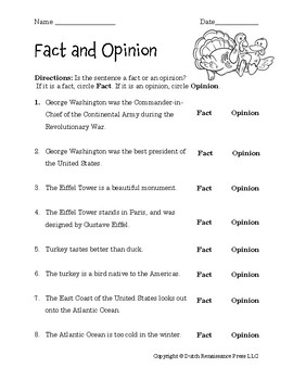 Fact And Opinion Worksheets Teachers Pay Teachers