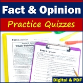Fact and Opinion Worksheets & Passages - Printable & Digital