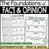 Fact and Opinion Worksheets Task Cards Anchor Charts Fact 