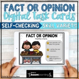 Fact and Opinion activities with Boom Cards | Distance Learning