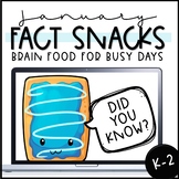 Fact of the Day - January Fact Snacks (K-2)