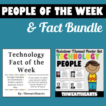 Preview of Technology Fact and Important Technology Person of the Week Bundle