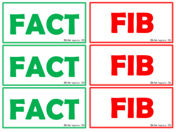 Preview of Fact or Fib Cards
