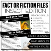 Reading Passages - Fact or Fiction Insect Files