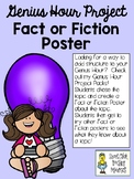 Fact or Fiction Poster for ANY Topic - Great for Genius Ho