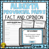 Alberta Provincial Parks | Fact or Opinion Activity