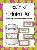 Fact or Opinion Jar for Workstations and Centers