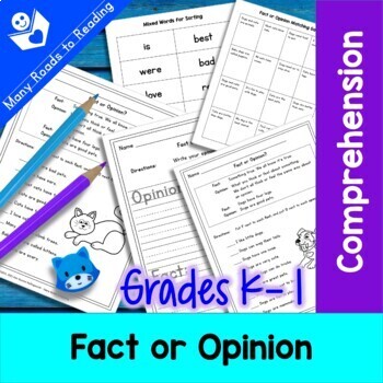 Preview of Fact or Opinion Reading Writing Game Worksheets