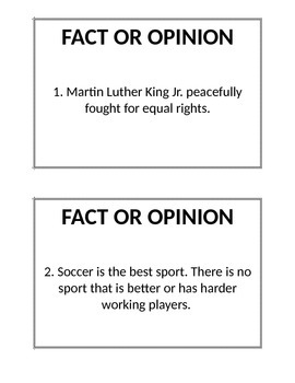 Preview of Fact or Opinion Scavenger Hunt