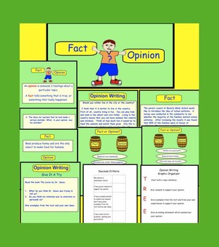 Preview of Fact or Opinion Smart Notebook file for gr 3-5