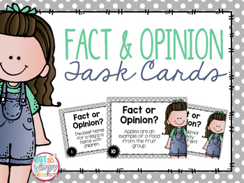 Preview of Fact or Opinion Task Cards