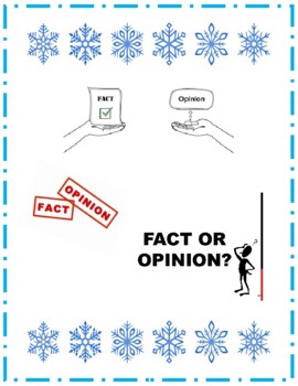 Preview of Fact or Opinion - Winter Style!