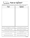 Fact or Opinion Worksheet Pack