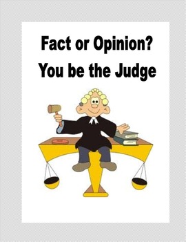 Fact Or Opinion You Be The Judge By Linda Mccormick Tpt