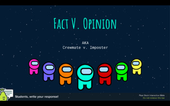 Preview of Fact v. Opinion (Among Us Style)