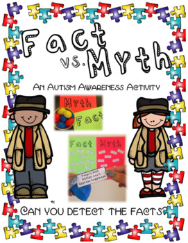 Autism Myths Children Print Poster Autism Poster