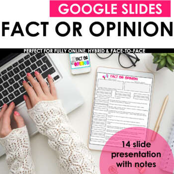 Preview of Fact or Opinion Digital PowerPoint and Notes Lesson